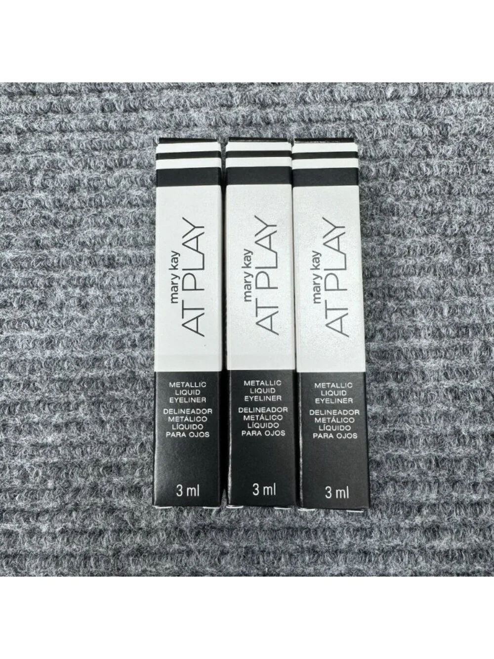 Lot Of 6 Mary Kay At Play Metallic Liquid Eyeliner SILVER 177981 Full Size NEW